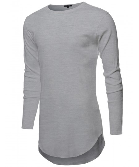 Men's Ribbed Longline Long Sleeve Thermal