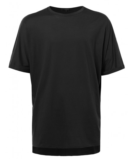 Men's Dolman Tee With High-Low Hem