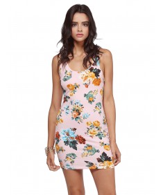 Women's Sleeveless Floral printed Mini Dress