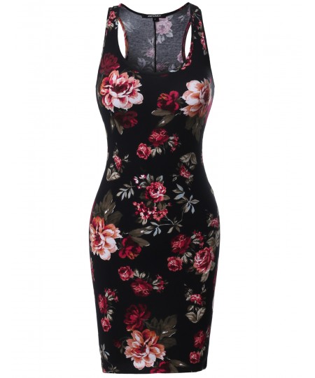 Women's Sleeveless Floral printed Mini Dress