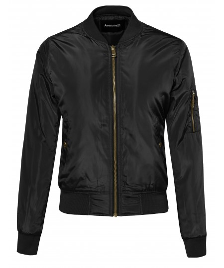 Women's Classic Bomber Jacket