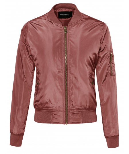 Women's Classic Bomber Jacket