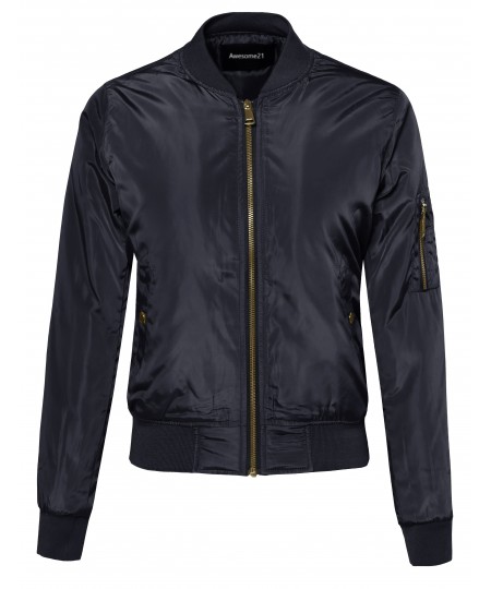 Women's Classic Bomber Jacket