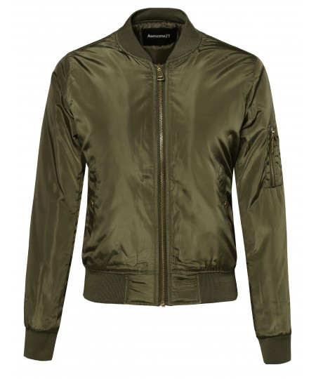 Women's Classic Bomber Jacket