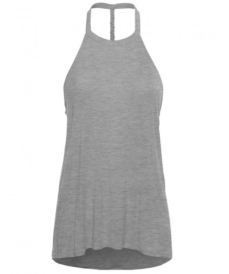 Women's Flowy Halter Tank Top in Various Colors