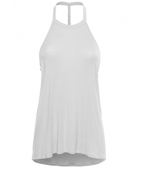 Women's Flowy Halter Tank Top in Various Colors