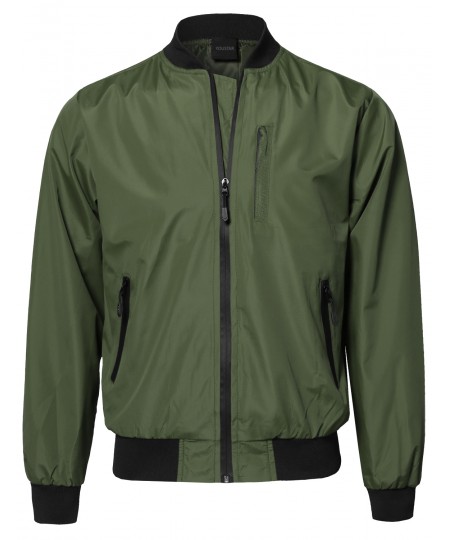 Men's Casual Tactical Basic Bomber Jacket