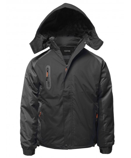 Men's Casual Outdoor Waterproof Winter Parka Jacket