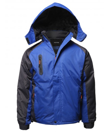 Men's Casual Outdoor Waterproof Winter Parka Jacket