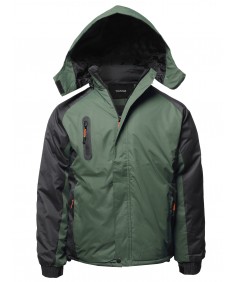 Men's Casual Outdoor Waterproof Winter Parka Jacket