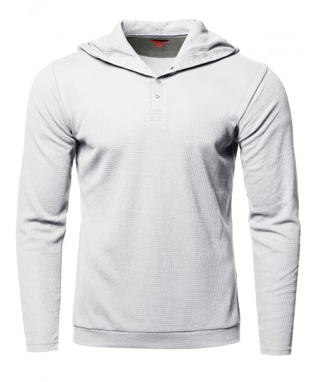 Men's Premium Quality Thermal Hooded Long Sleeve T-Shirt