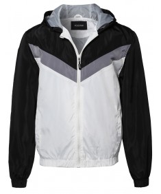 Men's Lightweight Hooded Waterproof Outdoor Windbreaker Jacket