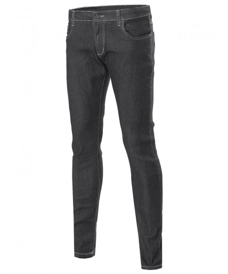 Men's Casual Stretch Pockets Skinny Fit Jeans