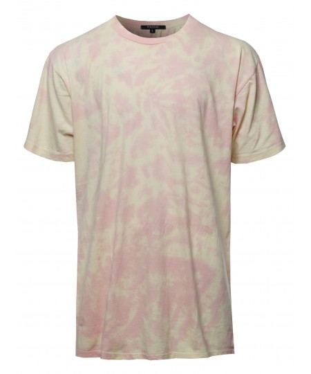 Men's Casual Tie-dye Short Sleeve Crew Neck Tee