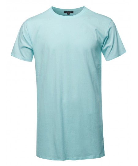 Men's Solid Basic Short Sleeve Crew Neck Tee