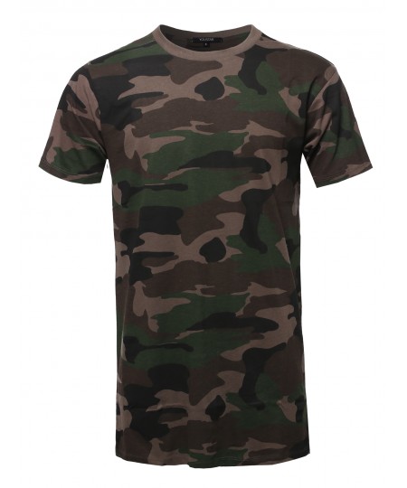 Men's Solid Basic Short Sleeve Crew Neck Tee