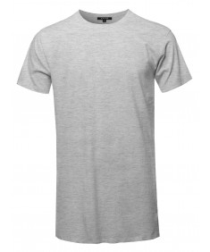 Men's Solid Basic Short Sleeve Crew Neck Tee