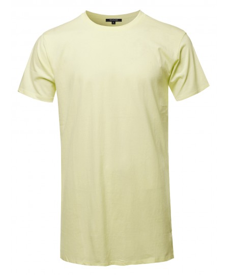 Men's Solid Basic Short Sleeve Crew Neck Tee