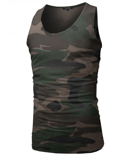 Men's Casual Chest Pocket Sleeveless Muscle Tank Top