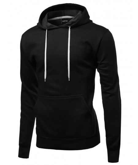 Men's Quality Material Basic Casual Pullover Hoodie