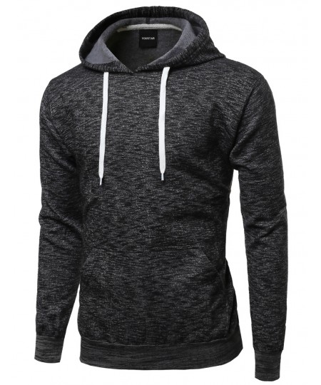 Men's Quality Material Basic Casual Pullover Hoodie