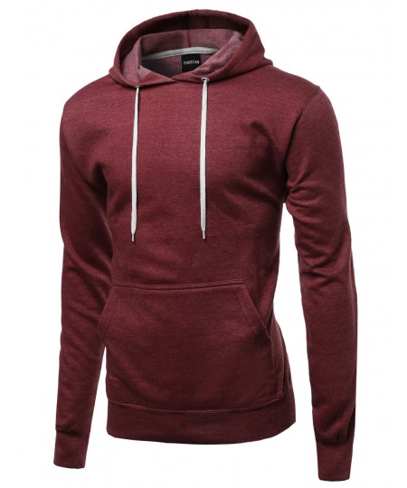 Men's Quality Material Basic Casual Pullover Hoodie