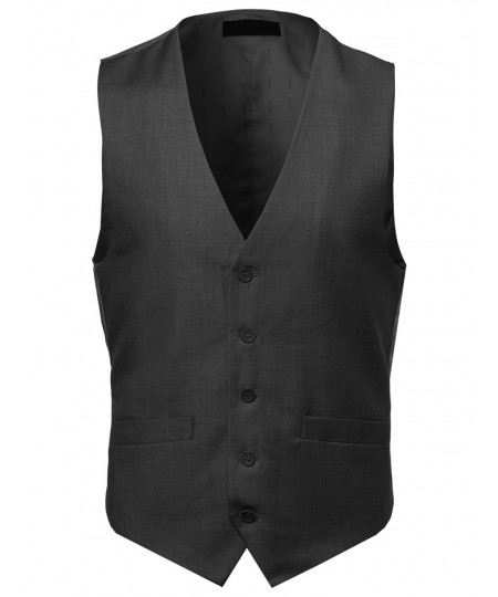 Men's Contemporary Classic Fit Stylish Contrast Vest
