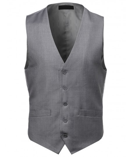 Men's Contemporary Classic Fit Stylish Contrast Vest