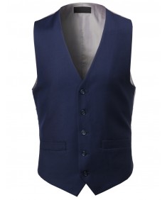 Men's Contemporary Classic Fit Stylish Contrast Vest