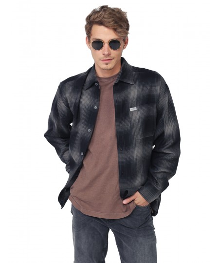 Men's Long Sleeve Casual Plaid Buttondown Shirt