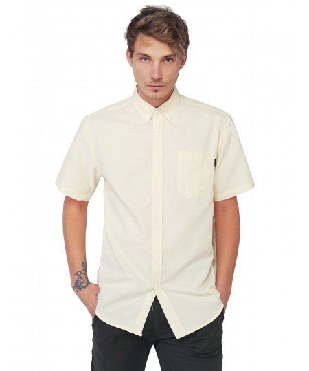 Men's Basic Short Sleeve Button Up Shirt