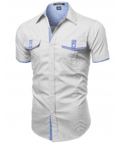 Men's Casual Short Sleeve Buttondown Shirts