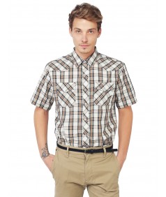 Men's Western Casual Button Down Shirt