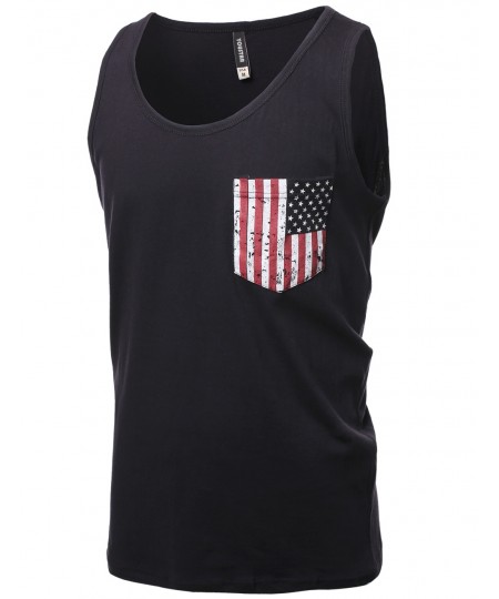 Men's Scoop Neck Sleeveless Tank Tops