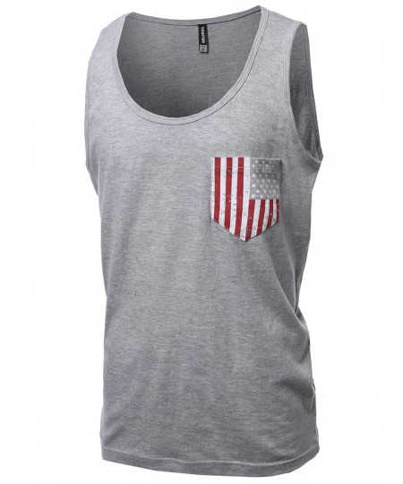 Men's Scoop Neck Sleeveless Tank Tops