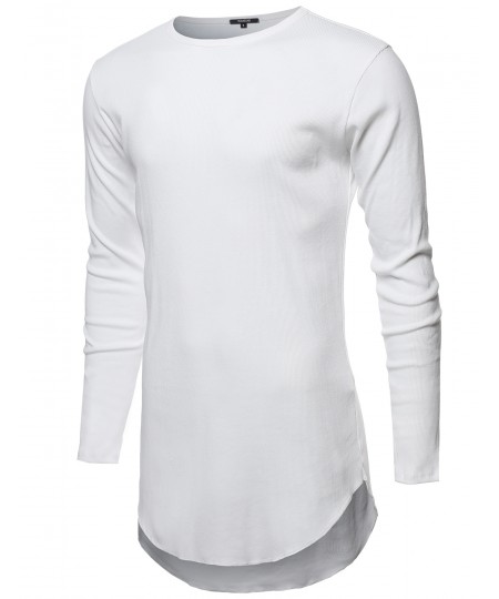 Men's Ribbed Longline Long Sleeve Thermal