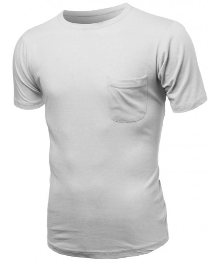 Men's Curved-Hem Mens Scoop Short Sleeve Tee