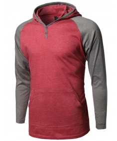 Men's Baseball Raglan Long Sleeve Hoodie2