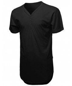 Men's Longline With Asymmetrical Hemline T-Shirt