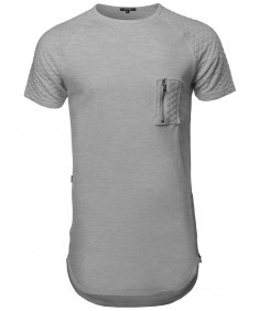 Men's Short Sleeve Quilted Pocket T-shirts