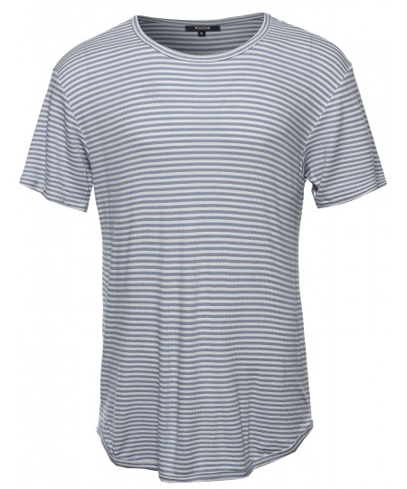 Men's Basic Lightweight Crew Neck Tee Shirt