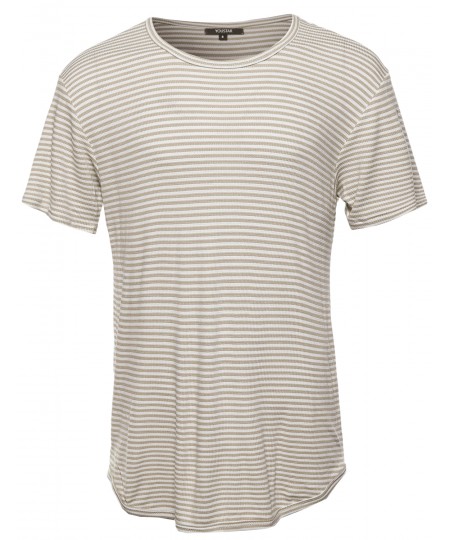 Men's Basic Lightweight Crew Neck Tee Shirt