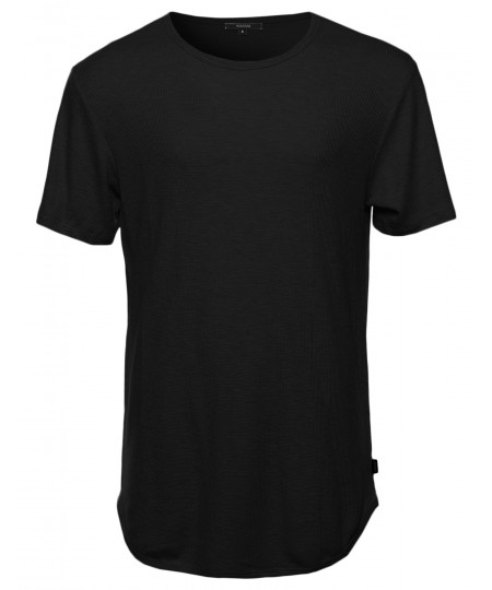 Men's Basic Lightweight Crew Neck Tee Shirt