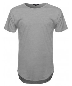 Men's Short Sleeve Long Length Tee