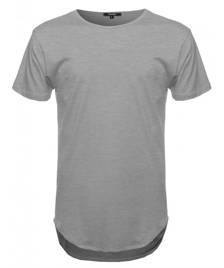 Men's Short Sleeve Long Length Tee