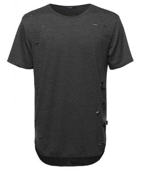 Men's Distressed Tee Shirt