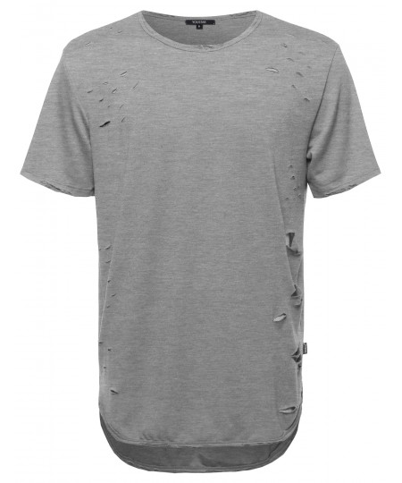 Men's Distressed Tee Shirt