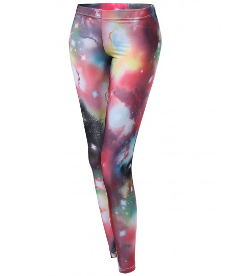 Women's Galaxy Print Tight Leggings