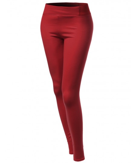 Women's Basic Solid Footless Span Leggings