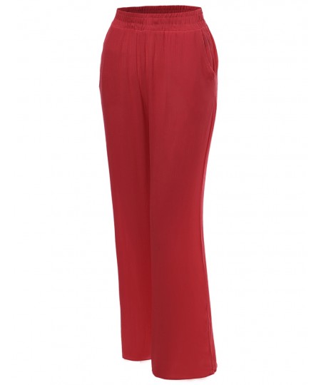 Women's Palazzo Full Length Wide Pants